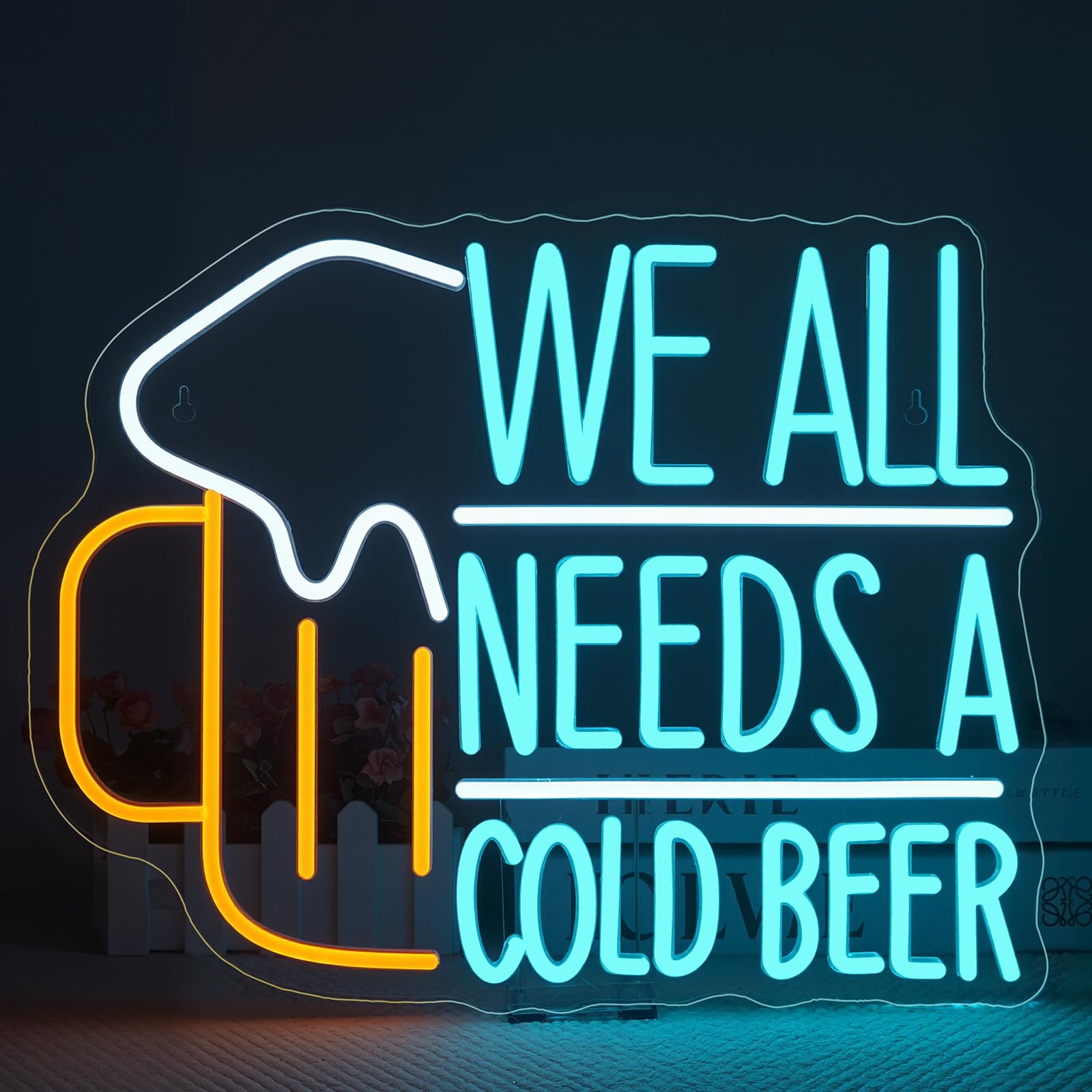 Commercial Kitchen Needs - Neonowy znak LED z motywem piwa