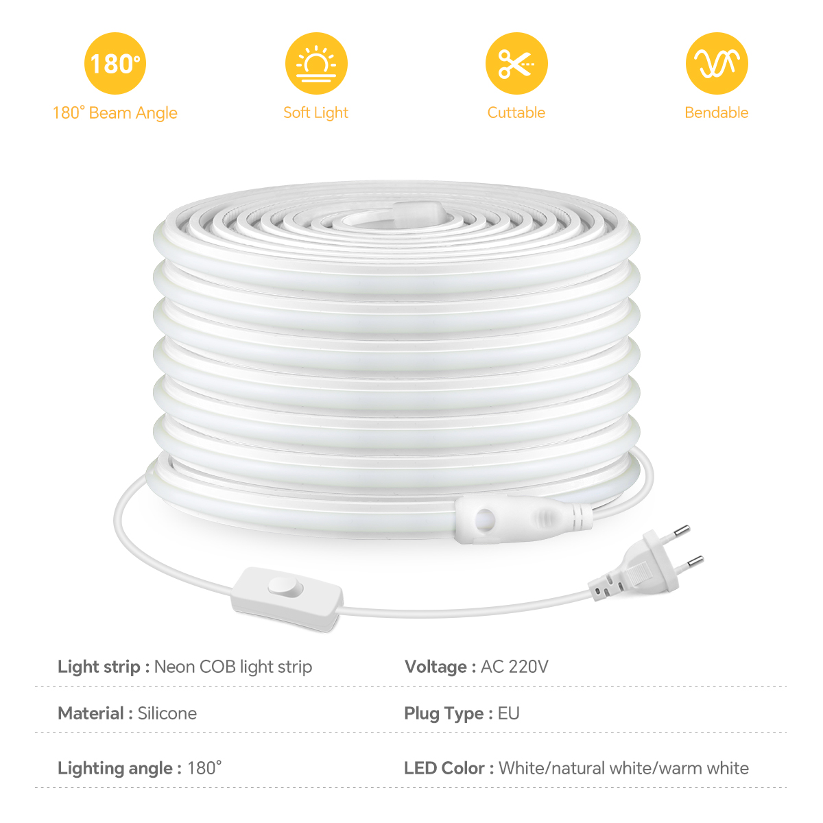 Taśma LED COB 220V o wysokiej  – Commercial Kitchen Lighting recenzja i cena