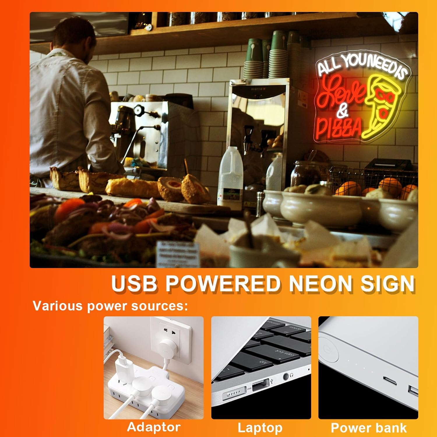 Neonowy znak LED USB All You N – Commercial Kitchen Needs recenzja i cena