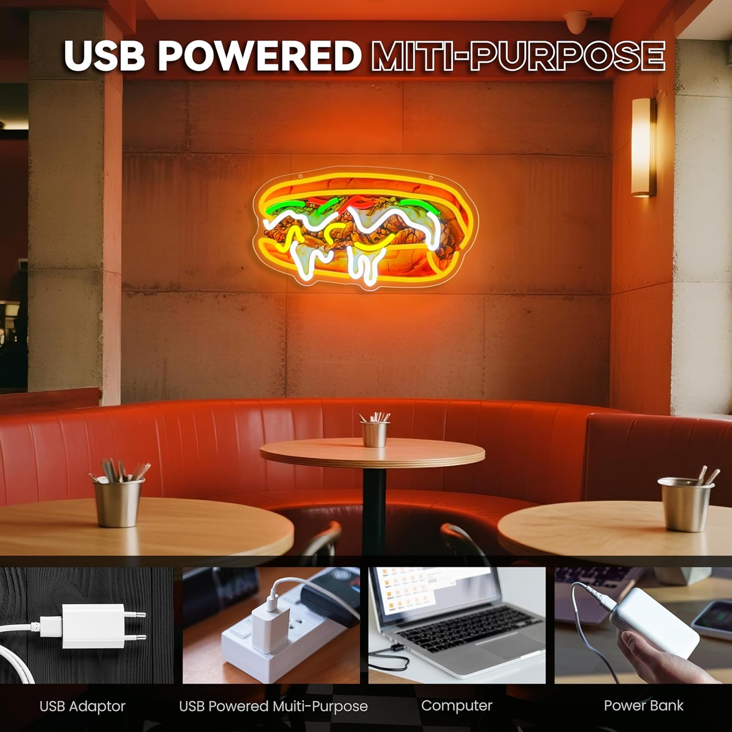 Neonowy szyld Philly Cheeseste – Commercial Kitchen Vendor recenzja i cena